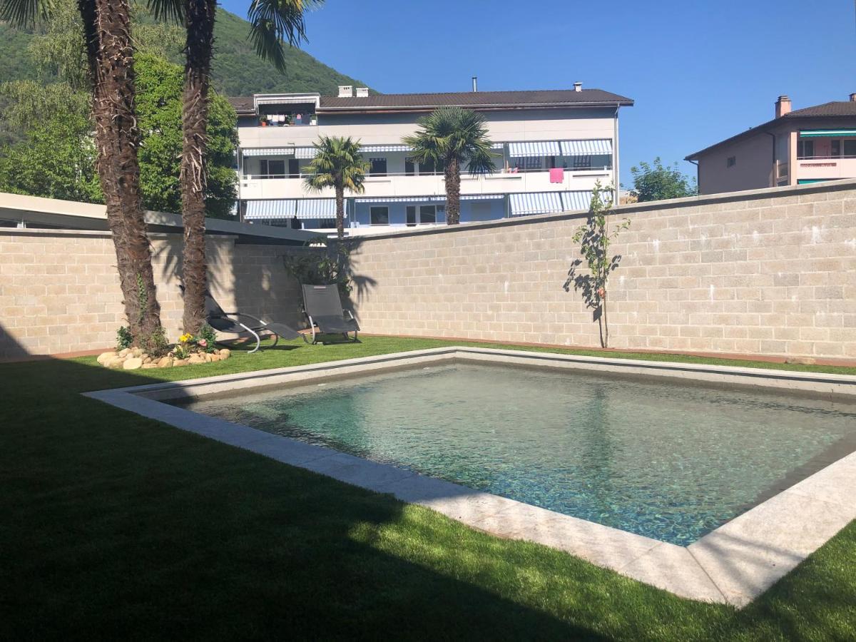Appartamento Miranda, Modern Duplex, Garden, Swimming Pool, Parking Losone Esterno foto