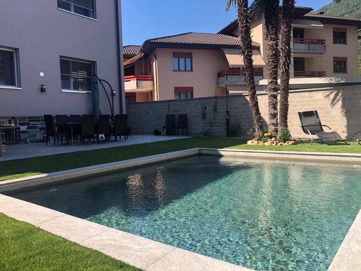 Appartamento Miranda, Modern Duplex, Garden, Swimming Pool, Parking Losone Esterno foto