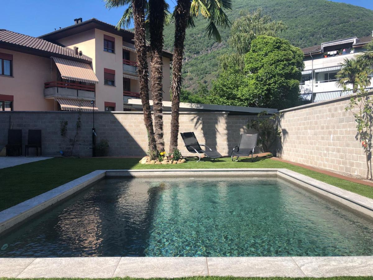 Appartamento Miranda, Modern Duplex, Garden, Swimming Pool, Parking Losone Esterno foto